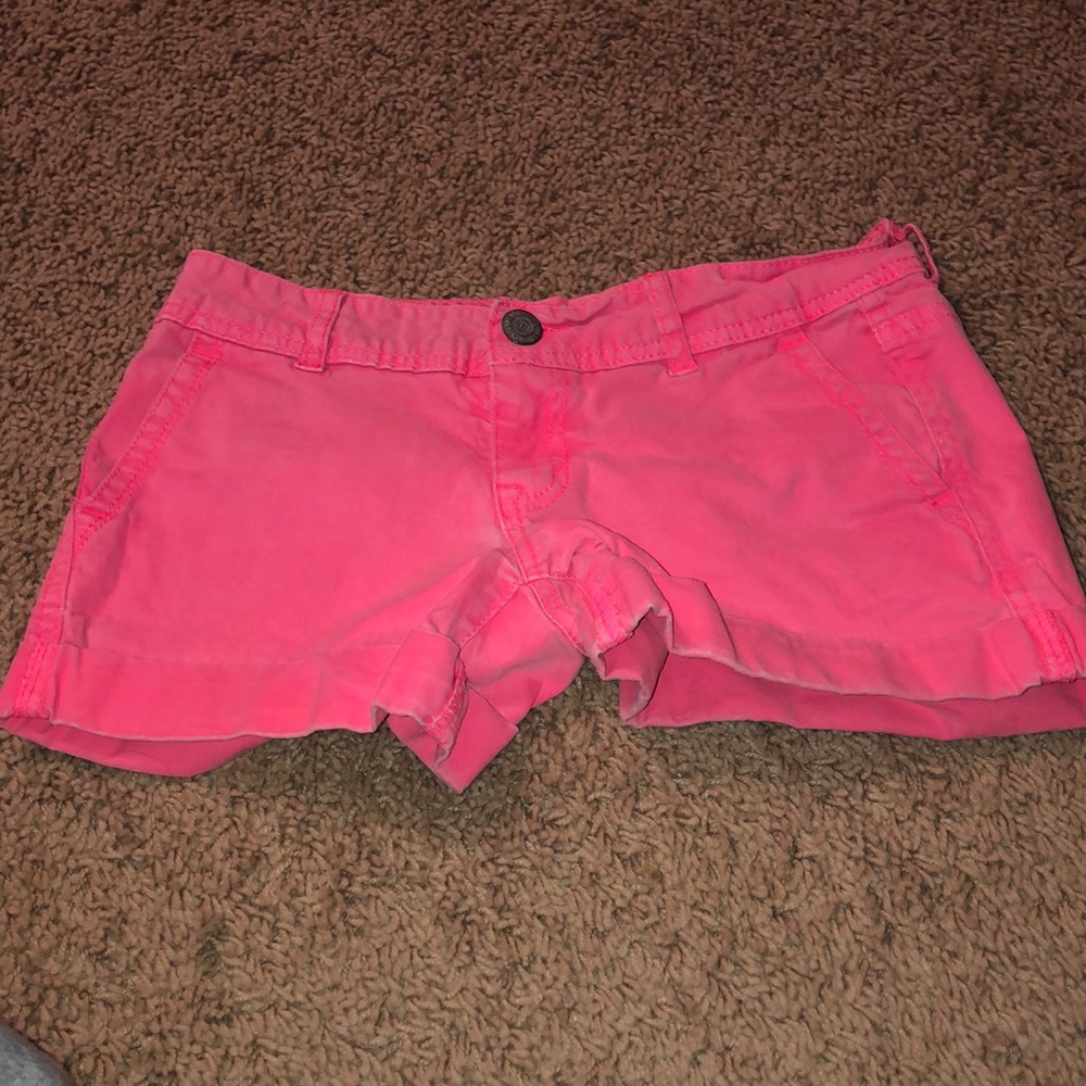 pink cargo shorts